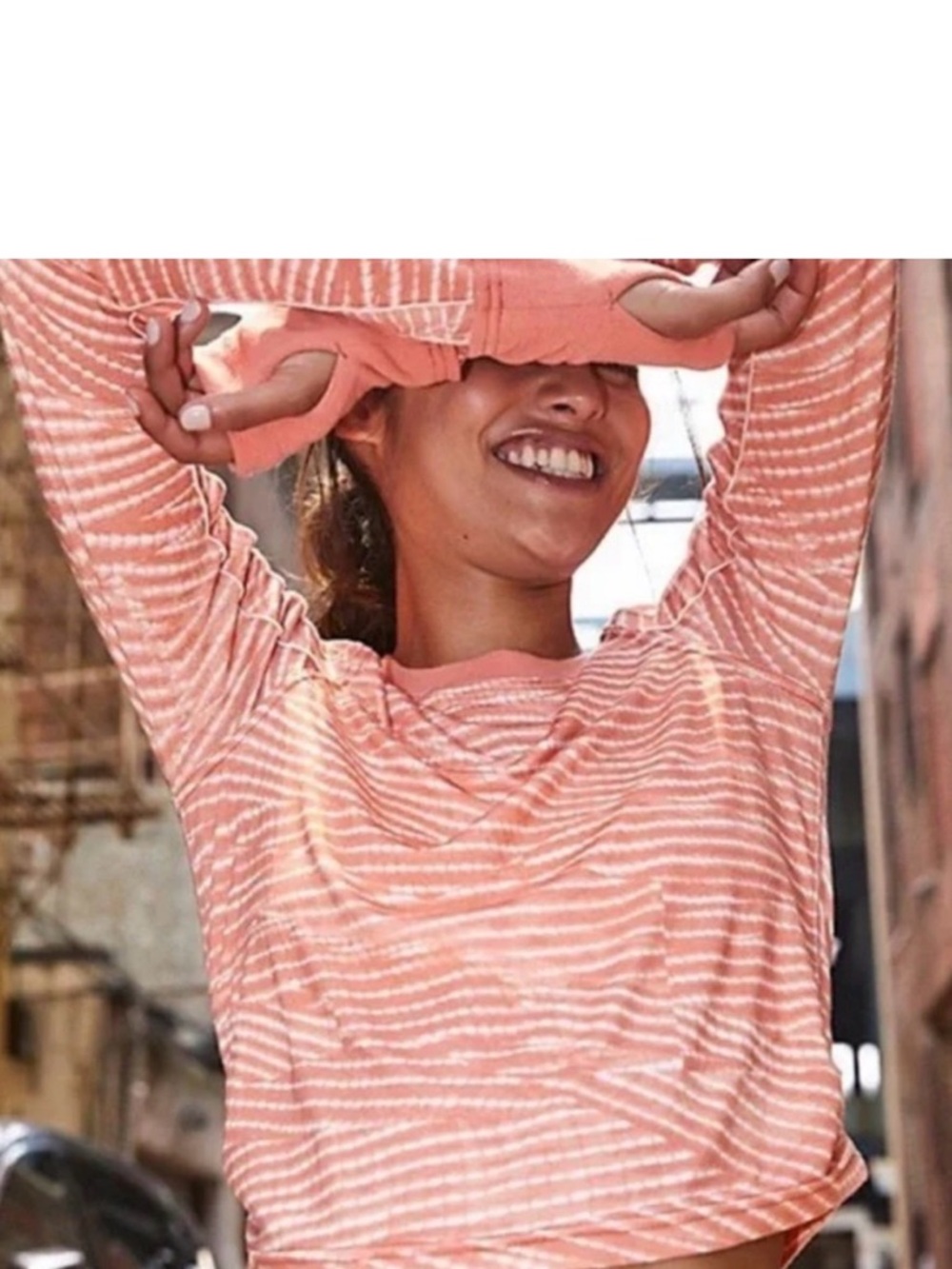 Free People Movement Printed Best Life Layering Top Cropped